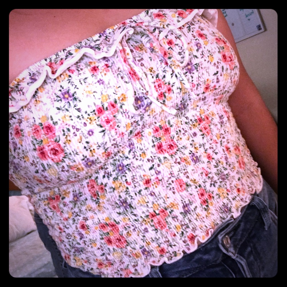 Forever 21 Floral Tube Top